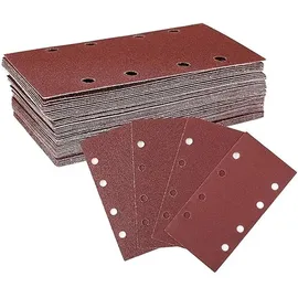 WorkPro Schleifpapier Set 100 Stück Körnung 40/60/80/120 8 Löcher