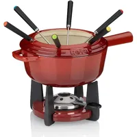 Kela Fondue-Set Calido Gusseisen rot 20,0cm 20,0cmØ 1,8