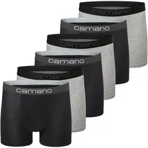 CAMANO Boxershorts schwarz/grau/mehrfarbig XL 6er Pack