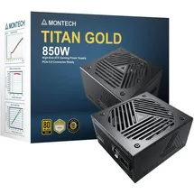 Montech Titan 850W - 80 PLUS & Cybenetics Gold modular, PCIe 5.0 - 850 - 80 PLUS Gold