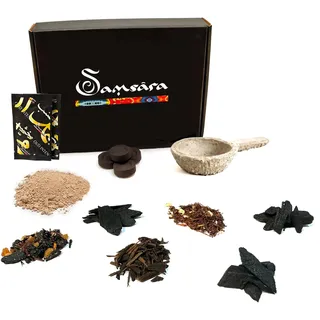 Samsara Komplettes Bakhoor-Set – Arabischer Duft für Damen | Arabische Düfte für Herren, Holz, Duft für Haare, Körper und Kleidung | Made in Dubai (Bakhoor-Kit)