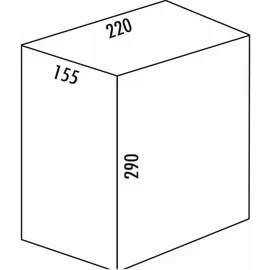 Naber Ersatzeimer, alu grau 8 Liter