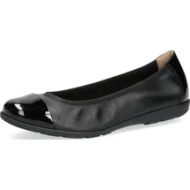 CAPRICE Klassische Ballerinas für Damen, schwarz, Größe 38 EU