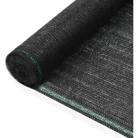 vidaXL Tennisblende Schwarz HDPE 1x25 m Schwarz