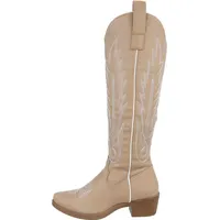Ital-Design Westernstiefel Damen Hellbraun 39
