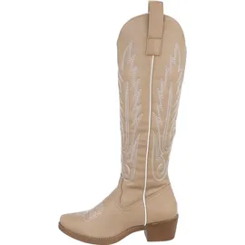 Ital-Design Westernstiefel Damen Hellbraun 39