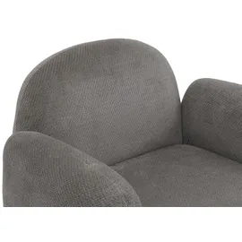 Mendler Sessel HWC-P33 Chenille 86 x 77 x 0 cm Hellgrau