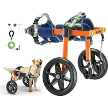 Vevor Hunderollstuhl für Hinterbeine Rollstuhl für Haustiere Höhen-, Breiten- & Längenverstellbar für verletzte & behinderte Hunde 15,88-21,77 kg