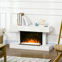 Homcom Elektrokamin 2000 W Weiß