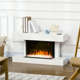 Homcom Elektrokamin 2000 W Weiß