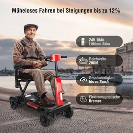 Sachsenrad BestAGE Elektromobil Seniorenmobil Kompakt klappbar Aluminiumrahmen