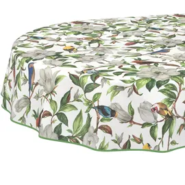 ANRO Wachstuchtischdecke abwaschbar Kalibri Oval 160 x 140 cm Bunt