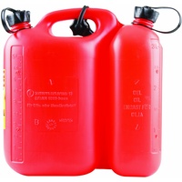 Unitec cartrend Doppelkanister für Kraftstoffe, 2 in 1, 5 Liter und 3 Liter, Kunststoff