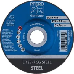 PFERD Schruppscheiben E 125-7 SG STEEL