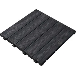 ArtPlast - Kunststofffliese für Terrasse oder Garten 39x39x2,5 cm, Fläche 0,15 m2, Kollektion EASY - Grau