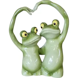 FD Dekofigur Froschpaar 21 cm grün