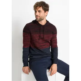 bonprix Kapuzenpullover mehrfarbig Blau/Rot XL