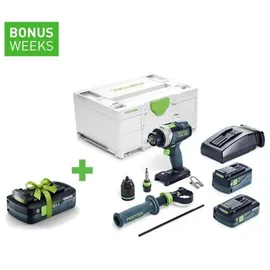 Festool TPC 18/4 5,0/4,0 I-Plus inkl. 4,0 Ah + 5,0 Ah + Schnellladegerät + Systainer