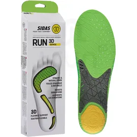 SIDAS 3D Run Sense Einlegesohlen 37-38 Grün/Gelb