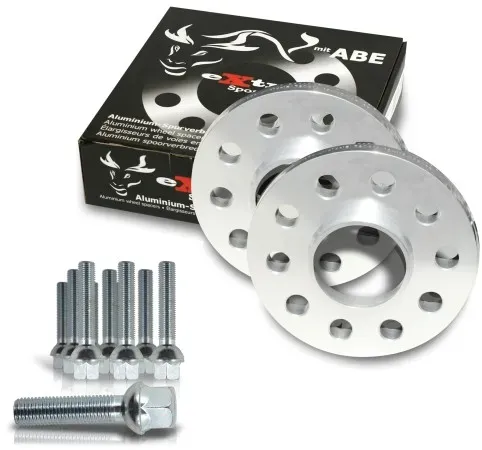 Spurverbreiterung Set 20mm inkl. Radschrauben passend für Mercedes E-Klasse (212), E-Klasse T-Modell (212K), E-500 (mit Luftfederung / 285kw) (212), E-500 T-Modell (212K), E-Klasse 4-matic Limousine (mit Luftfederung) (212), E-Klasse 4-matic T-Modell (mi