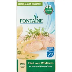 Fontaine Wildlachs-Filet in Senf-Honig-Creme