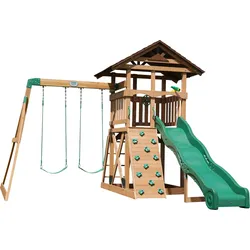 Backyard Discovery Lightning Ridge Spielturm Schaukel/Rutsche One Size