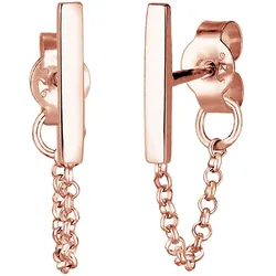 Elli Kette Trend Geo Basic 925 Sterling Silber rosefarben Damen 