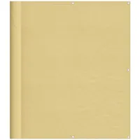 vidaXL Balkon-Sichtschutz Sandfarben 120x400 cm 100% Polyester-Oxford