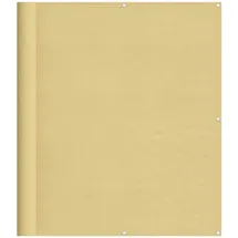 vidaXL Balkon-Sichtschutz Sandfarben 120x400 cm 100% Polyester-Oxford