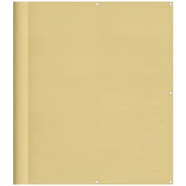vidaXL Balkon-Sichtschutz Sandfarben 120x400 cm 100% Polyester-Oxford