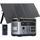 P2001 Pro 3200W (7200W Peak) Tragbare Powerstation Mit 400-W-Solarpanel, 2048Wh Solargenerator mit LiFePO4 Akku, 0–80% in 45 Min.Laden, 1000W MPPT,APP, USV, Portable Power Station