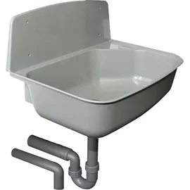 Haas + Sohn Haas Wand-Ausgussbecken Greta Polypropylen grau