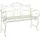 vidaXL Gartenbank 114 x 56,5 x 90 cm Antik Weiß