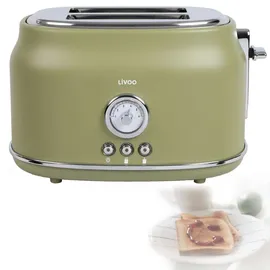 LIVOO DOD181W Toaster, 810 W, Grün