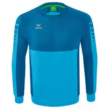 Erima Six Wings Sweatshirt Curacao/Mykonos S