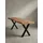 KADIMA DESIGN Schuhbank 120 x 40 x 45,5 cm Akazie Massivholz / Metall beige