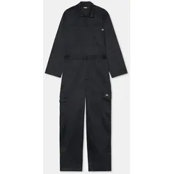 Arbeitsoverall DICKIES "Dickies Workwear Coverall EVERYDAY COVERALL", Jungen, Gr. S, Normalgrößen, schwarz, 65% Polyester, 35% Baumwolle, Overalls