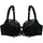 DORINA Bügel-BH "Celine", Damen, Gr. 90, Cup D, schwarz, Obermaterial: 58% Polyamid, 26% Polyester, 16% Elasthan, unifarben, BHs Bügel-BH, mit Spitzendetails, verstellbare Träger