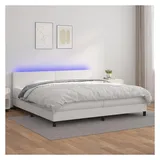 vidaXL Boxspringbett 200 x 200 cm Weiß