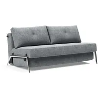 INNOVATION LIVING TM Schlafsofa Cubed Klappsofa, hochwertige Schlaffunktion, Design und extra Komfort, Frontauszug, sehr platzsparend, abgewinkelt Sitzen, waagerecht liegen grau