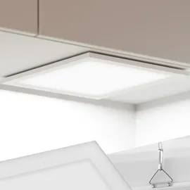 Tectake Lucerna 1 LED-Paneel weiß Stahl 29,5 x 29,5 cm