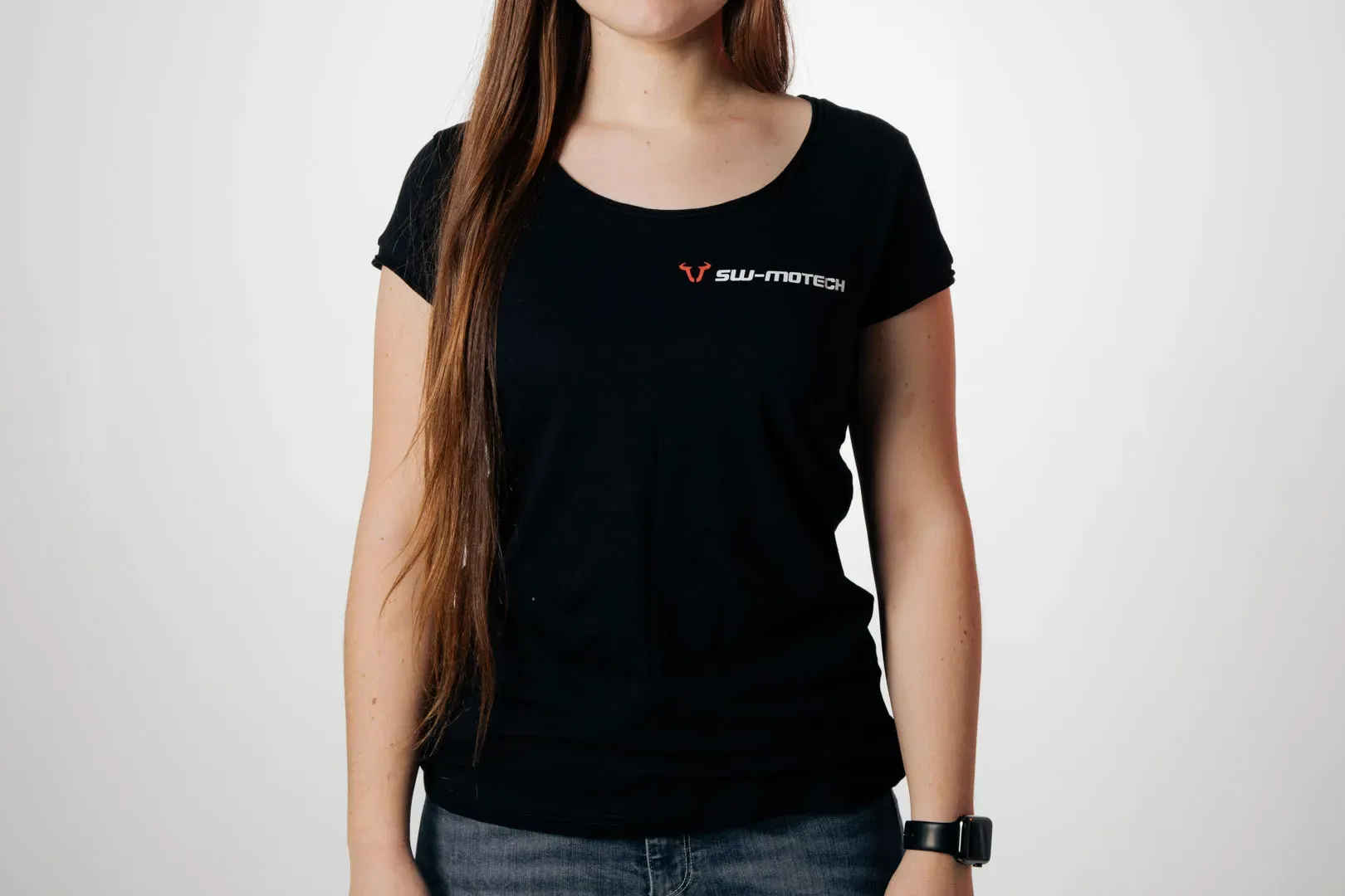 SW-Motech T-Shirt - Core Line. Schwarz. Damen. Größe L., schwarz