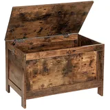 HOOBRO Schuhbank 75 x 76 x 0 cm robust / braun