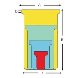 NOBO T-Karten - Größe 1, grün