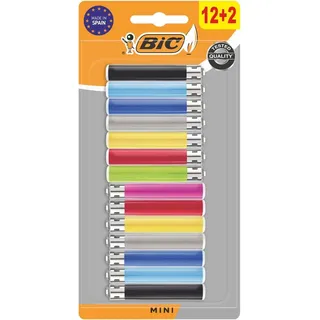 BIC-Set mit 14 verschiedenen Mini-Feuerzeugen