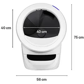 whisker Litter-Robot 4 automatisches selbstreinigendes Katzenklo weiß Katzentoilette