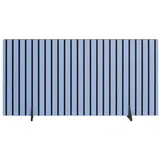Sphero Design Akustikplatte als dekorative Schreibtisch-Trennwand blau 160 cm x 60 cm