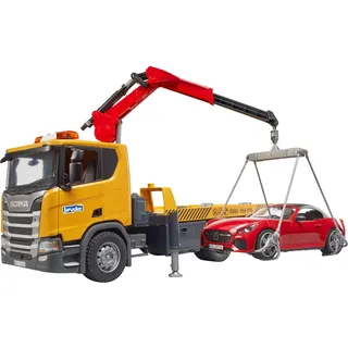 Bruder Scania Super 560R Abschlepp-LKW m. L+S Modul + Bruder Roadster