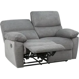 Home Affaire LANNOY Webstoff 2-Sitzer anthrazit mit manueller Relaxfunktion
