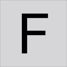 RZB Buchstabe "F" 99222.013.F